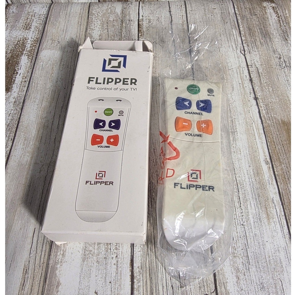 Flipper Big Button Universal Remote Control for TV / Cable White Senior Friendly